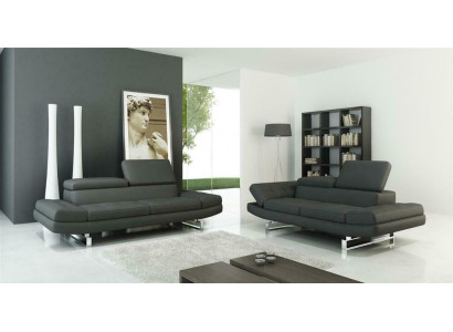 Leather sofa Couch Living landscape 3+2+1 Seater Suite Design Modern Sofa