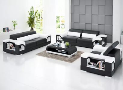 Couch Sofa set 321 Seater Coffee table Leather sofa Modern Sofa Living landscape