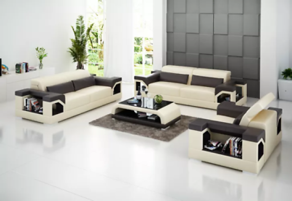 Couch Sofa set 321 Seater Coffee table Leather sofa Modern Sofa Living landscape