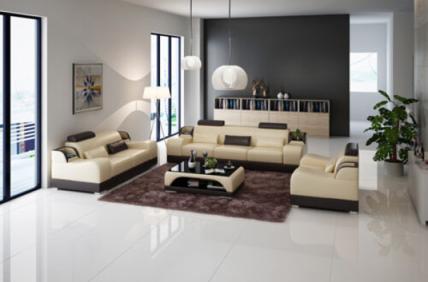 Modern Sofa set Couch Sofa Sets Group 311 Seater Leather Sofa