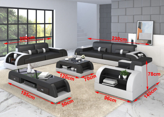 Sofa set Upholstery 321 Seater Set Design Sofas Couches Leather Modern