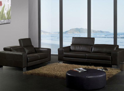 Sofa set 3+2+1 Seater Set Design Sofas Upholstery Leather Couches Relax