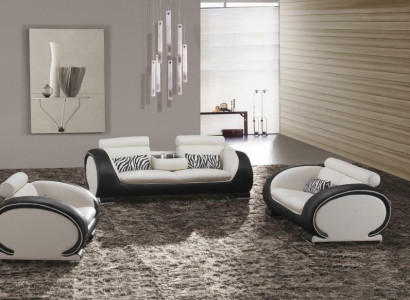 Sofa set 3+2+1 Seater Set Design Sofas Upholstery Leather Couches Modern