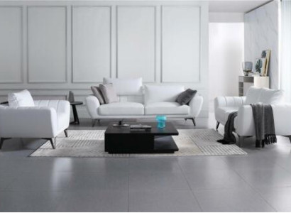 Leather furniture complete set - elegant designer couches living room seating furniture