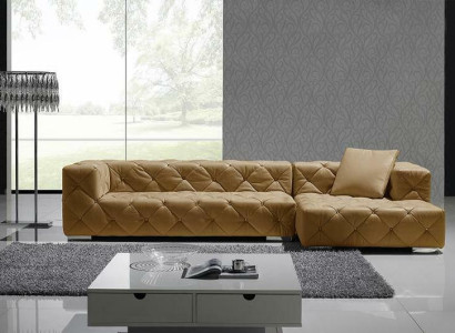 Chesterfield Leather Modern Couch Living landscape Leather sofa Corner sofa Sofa