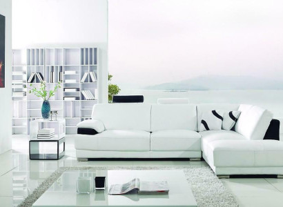 Living landscape Sofa Corner sofa Couch Suite Upholstery Corner sofa L-shape