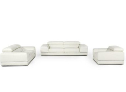 Leather sofa Couch Living landscape 3+1+1 new Suite Sofa Sofa set