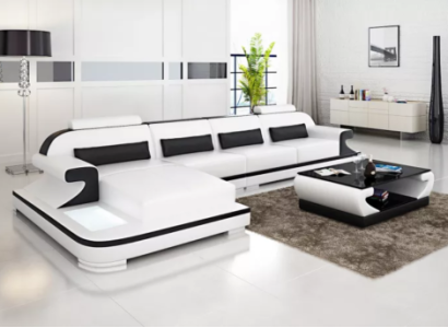 Leather sofa Corner sofa Upholstered sofa Upholstery Couch Corner suite Living landscape