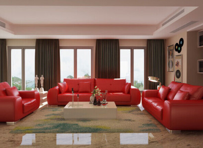 Sofa set Leather Sofa Couch Sets Design Modern Sofa 3+1+1 Seater