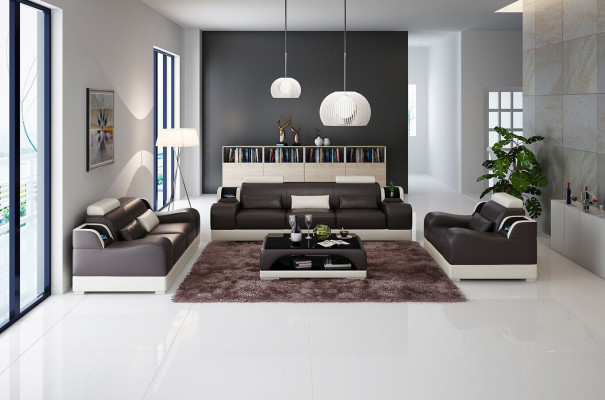 Design sofa set 2x 3 seater set sofas upholstery couches modern couch