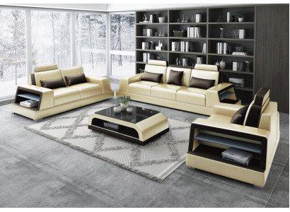 Sofa set Seater Set Design Sofas Upholstery Couches Leather Modern 3+3