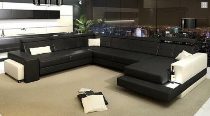 Designer Suite Corner suite Living landscape U-shape Couch Corner sofa Upholstery