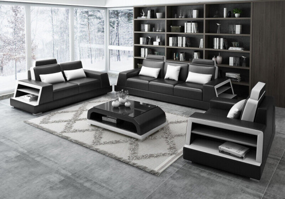 Sofa Couch Upholstery 3 Seater Leather Sofas Couches Seat Sets Three Seater