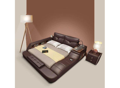 Luxury Leather Design Upholstery Beds Double Modern Bed Decoration Marriage Exclusive