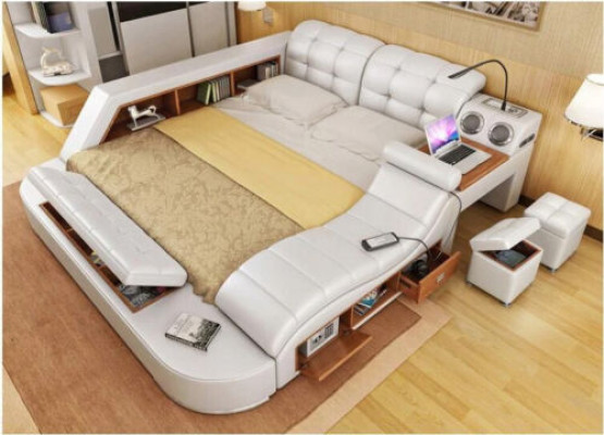 Bed Multifunction - Safe - Heat Lounger - USB - Sound Double Hotel