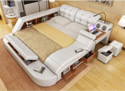 Bed Multifunction - Safe - Heat Lounger - USB - Sound Double Hotel