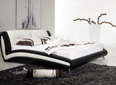 Designer Bed Beds Marriage bed Double bed Upholstered bed Bedroom Leather bed
