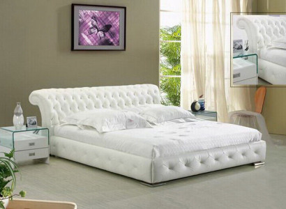 Leather Bed Upholstery Design Luxury Double Hotel Sleep Room Beds