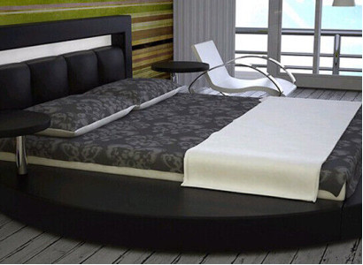Round Bed Round Design Beds Leather Hotel Double Frame Luxury Sleep