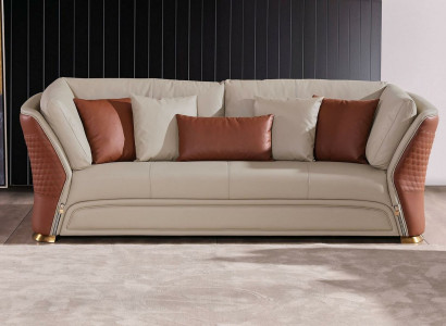 Living landscape Sofas Couch Upholstery Sofa 3 Seater Suite Leather Sofa Modern new