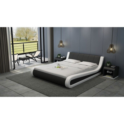 Bed Leather Bed Upholstered bed Modern Double Bedroom Marriage Bed Beds