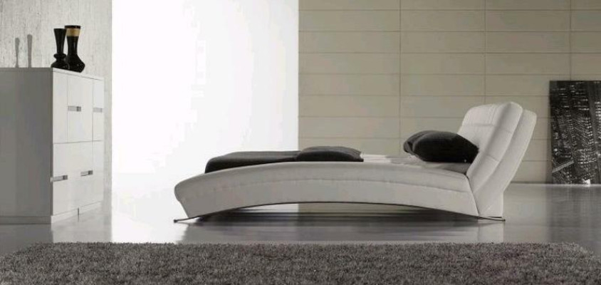 Bed Beds Upholstery Double Marriage Luxury Leather Modern Designer Bedroom