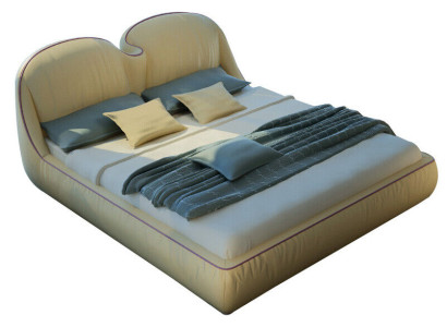 Design Beds Leather Bed Double Luxury Marriage Modern Hotel Frame Sleep