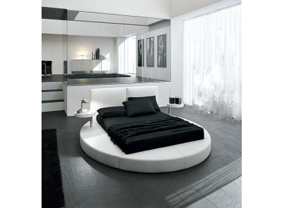 Round Bed Round Design Beds Leather Double Hotel Frame Luxury Sleep
