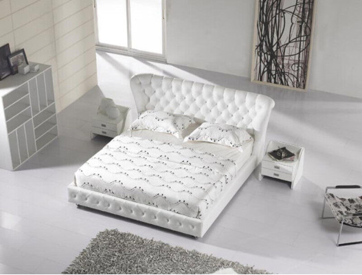 Designer Bed Chesterfield Leather Hotel Beds Double Luxury Sleep Room