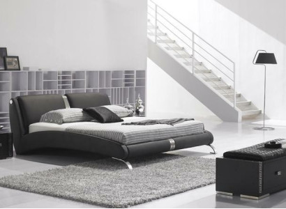 Modern Bed Upholstered bed Double bed Designer Beds Set 180x200cm