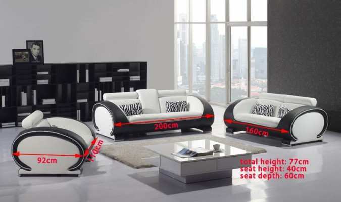 Sofa 2 Seater Design Modern Sofas Upholstery Fabric Seat Two-seater Leather new