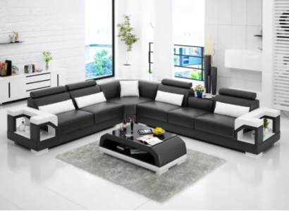 Corner sofa Couch Upholstery Corner suite Sofa Sets Corner leather sofa Living landscape