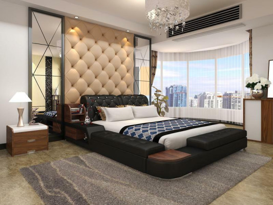 Multifunction Bed Design Upholstery Double bed Beds Chesterfield Luxury