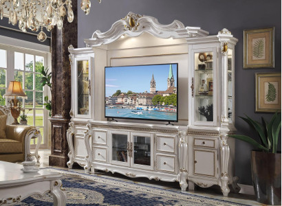 Television Wall Classic Wall unit Real Handcraft Wood Decorative Display case Shelf
