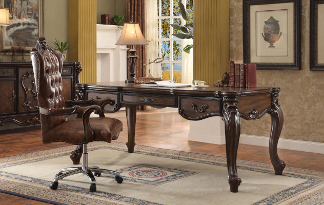 Elegant luxury office room set desk + armchair + computer desk