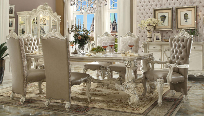 Royal 7 pieces Suite Dining room Set Rococo-Baroque Table with 6x chairs