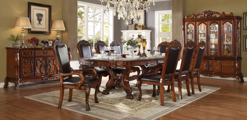 Furniture Table 6x Chair Sets Dining room Suite Wood Complete Baroque Rococo