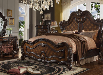 Royal Double Bed Beds + 2x Bedside table Console Complete Set new