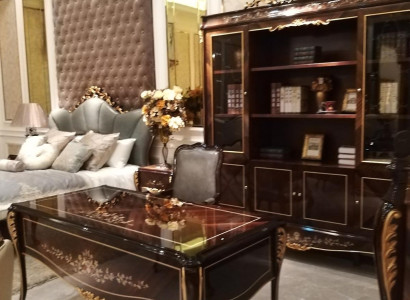 Furnishings Study room Office Furniture Table Armchair 2-piece Set Suite Desk