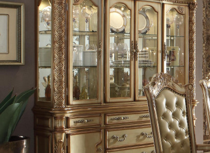 Luxury shop window display case showcases wardrobe glass antique style baroque rococo