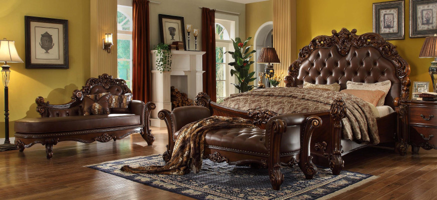 Double bed bed marriage bed luxury beds baroque rococo antique style chesterfield