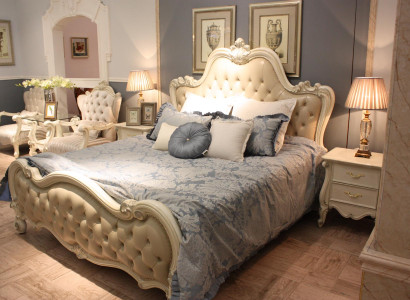 Design Bed Double Luxury Sleep Room Decorative Beds Leather Hotel 180x200cm