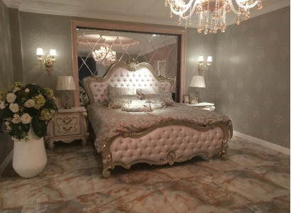 Chesterfield double bed bed marriage bed design luxury beds baroque antique style