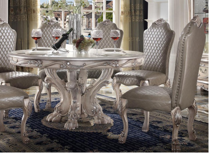 Dining room Chair Armchair Set 6x Chair without Armrests Luxury Armchair Baroque Chairs