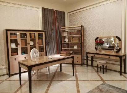 Office Office Law Firm Table Shelf Files Wardrobe Writing Modern Wood