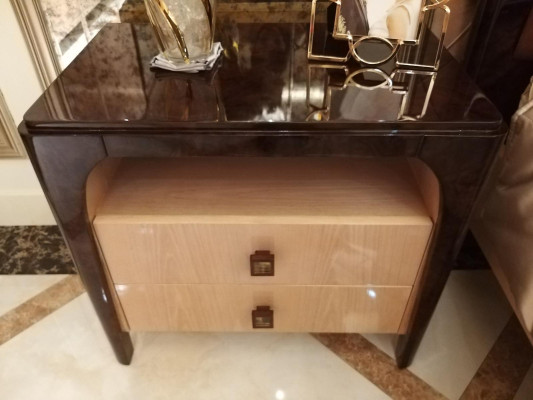 Bed 2x Bedside table 3 pcs. Bedroom Set Design Modern Luxury