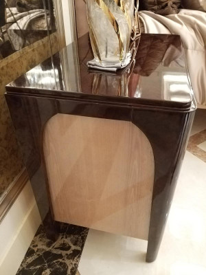 Bed 2x Bedside table 3 pcs. Bedroom Set Design Modern Luxury