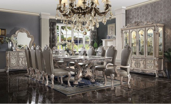 Dining room Complete e Suite Table Sideboard 10x Chair Set Display case Baroque 14pcs.