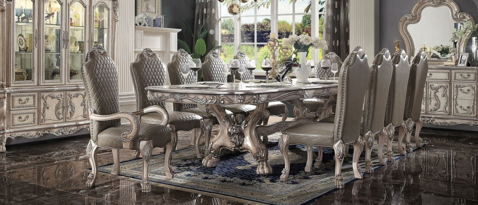 Dining room Complete e Suite Table Sideboard 10x Chair Set Display case Baroque 14pcs.