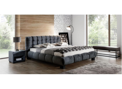 Bed Gray Bedroom Furniture Textile Design 160x200cm Beds Velvet